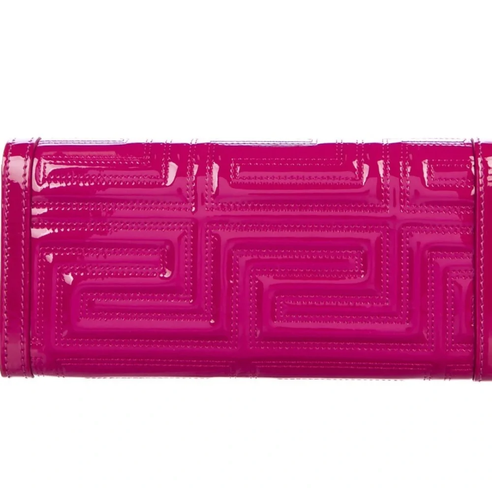 Gianni Versace Classy Continental Wallet Patent Leather